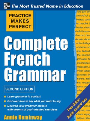 cover image of Practice Makes Perfect Complete French Grammar